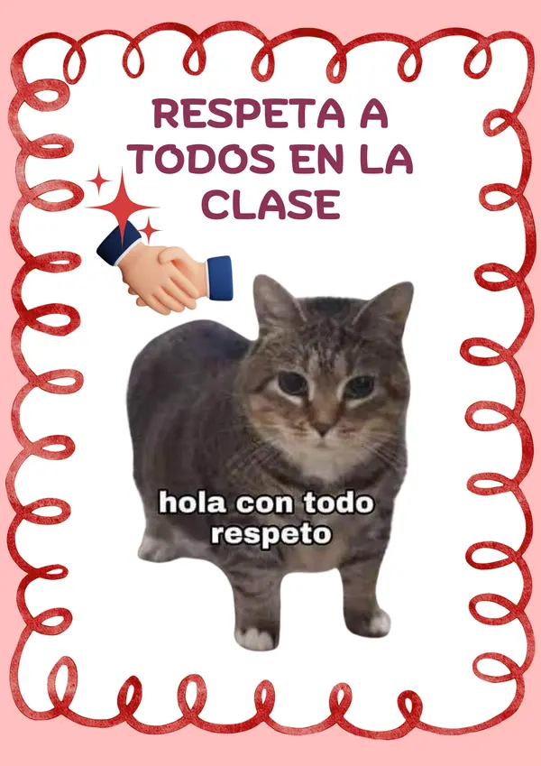 Acuerdos de convivencia escolar para la sala <3