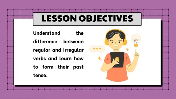 Regular and irregular verbs