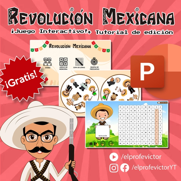 Juego 4 en 1 | Revolución Mexicana 🟩⬜🟥