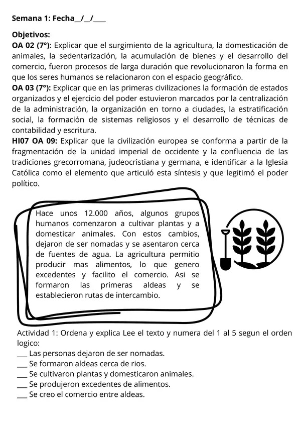 Cuadernillo SIMCE octavo Historia 1