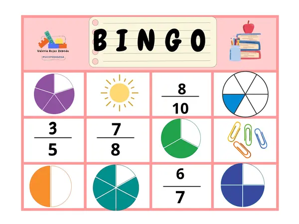 Bingo de fracciones