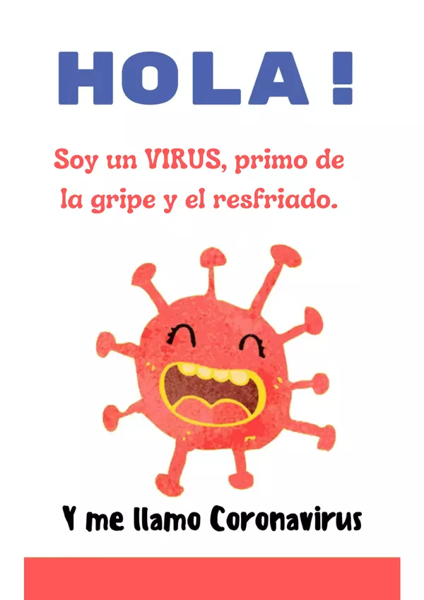 Libro para niños «¡Hola! Soy el Coronavirus» (Historia + ejercicios)