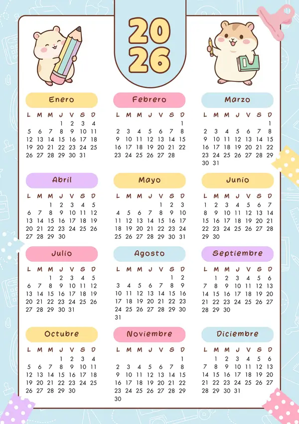 Calendario 2026