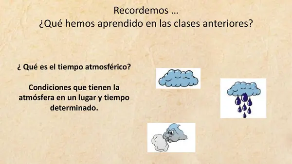 Presentación tiempo atmosférico