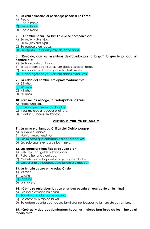 Prueba Lectura - Subterra