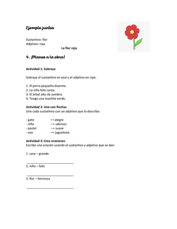 Sustantivos y adjetivos