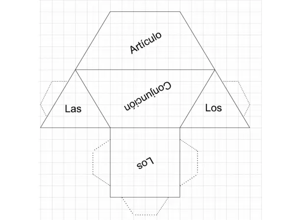 Rompecabezas tridimensional: piramide tetraedro en dos piezas