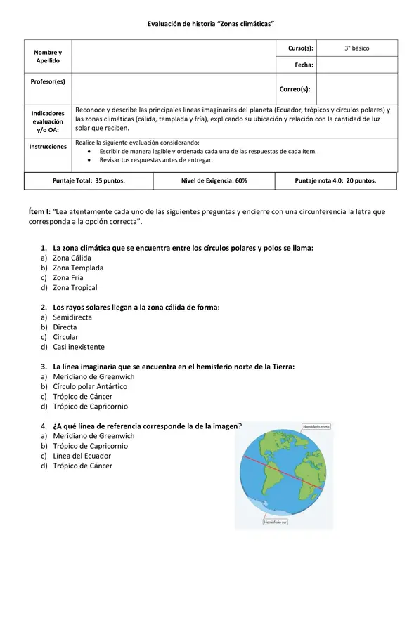 Prueba zonas climáticas del mundo