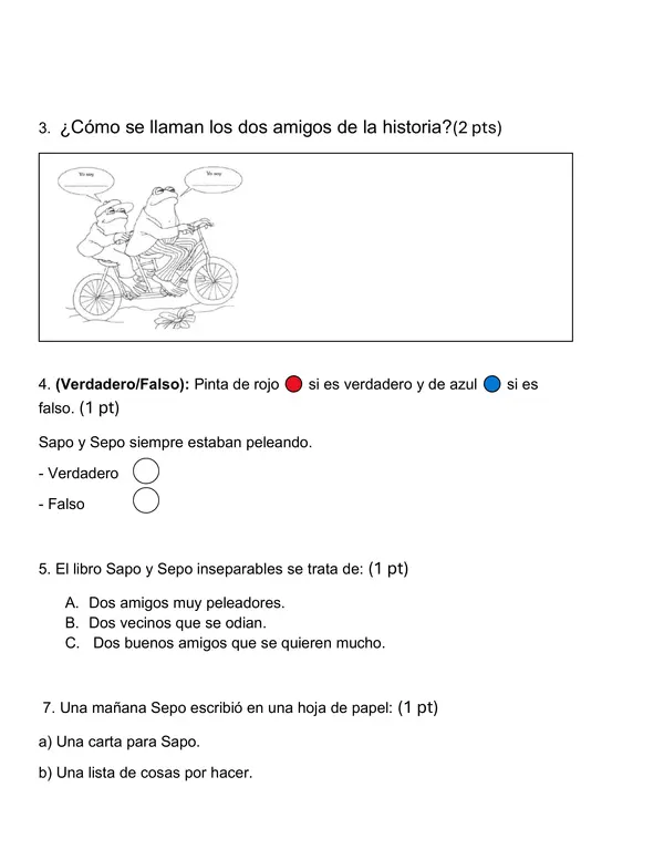 Evaluación de sapo y sepo 