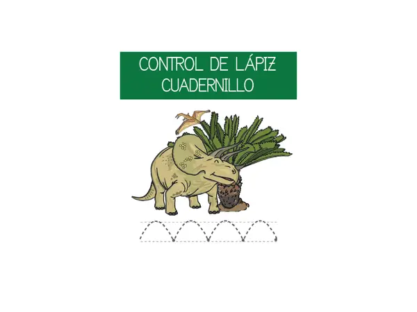 Cuadernillo grafomotricidad de dinosaurios