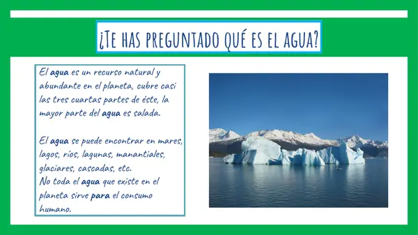 Características del agua