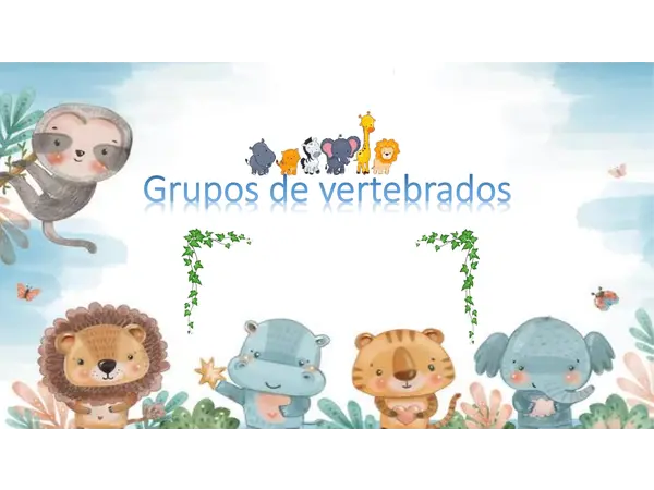 Los animales vertebrados.