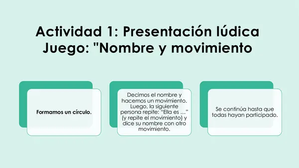 Taller de danza 1° clase