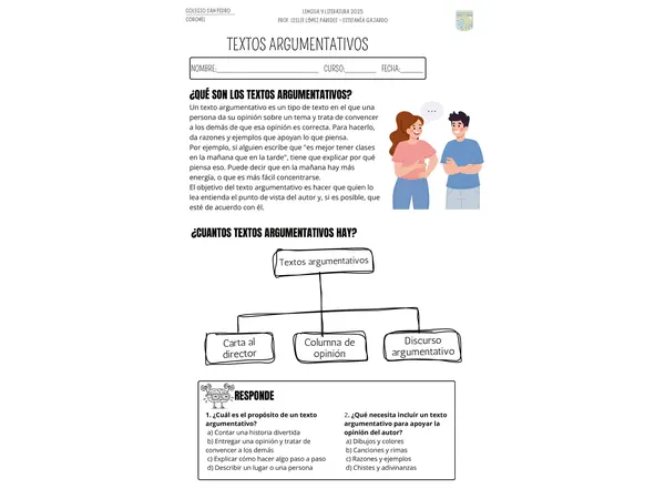 Textos argumentativos