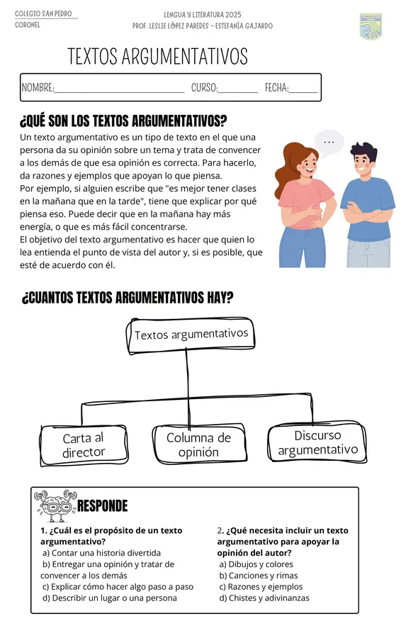 Textos argumentativos