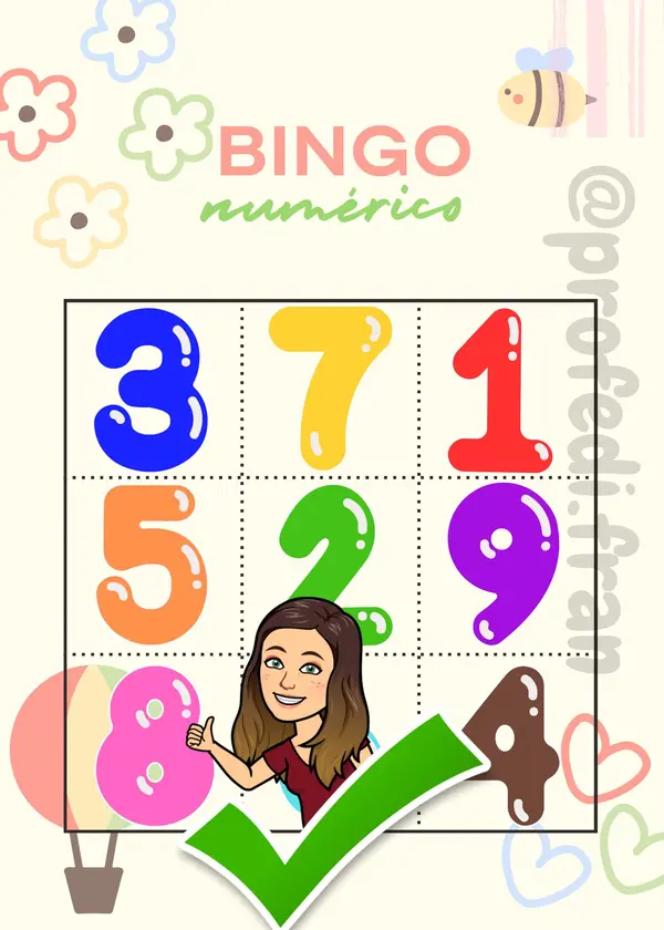 Bingo numérico (del1 al 9)