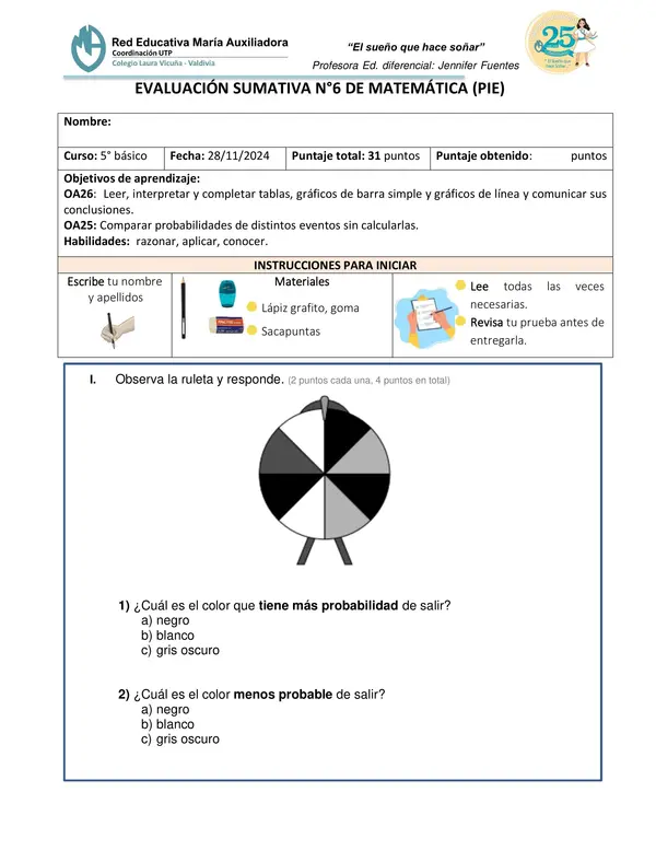 PRUEBA DE GRÁFICOS Y PROBABILIDADES