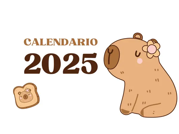 Calendario marzo a diciembre capibara