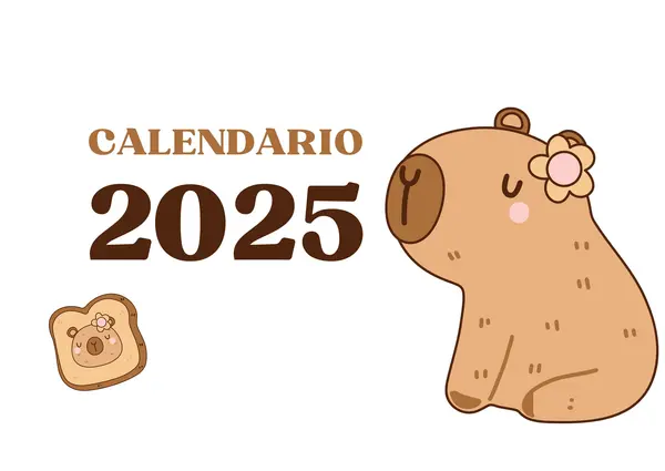 Calendario marzo a diciembre capibara