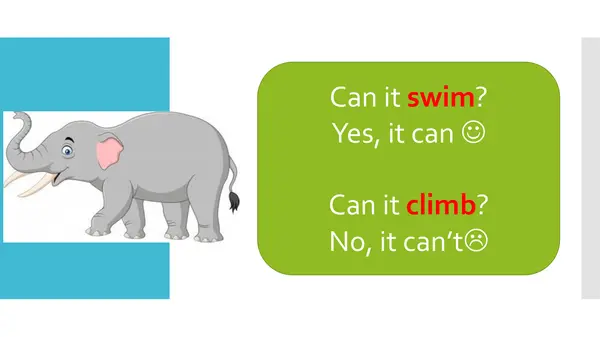 abilities-can/can't 1st grade -EEnglish