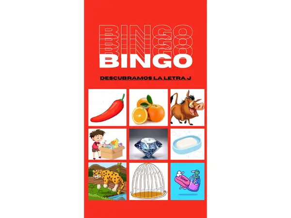 Bingo con la letra J
