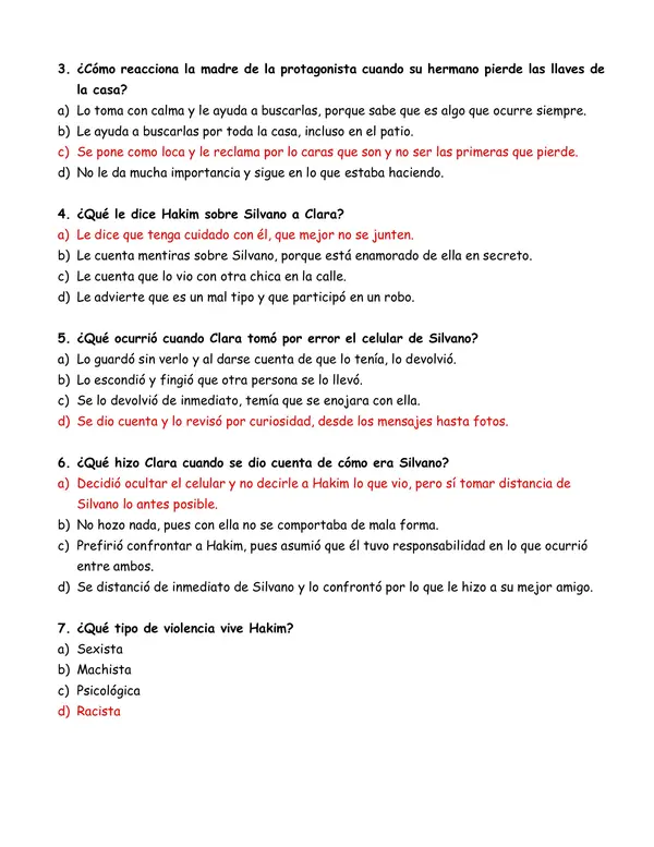 Control de lectura "Vibraciones"