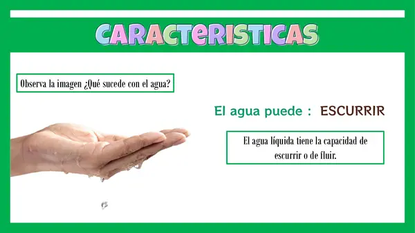 Características del agua