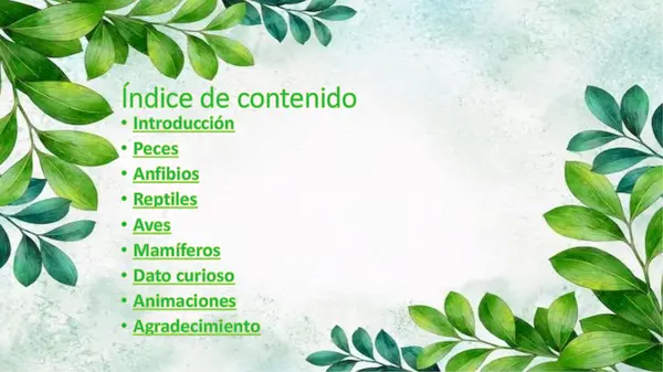 Los animales vertebrados.