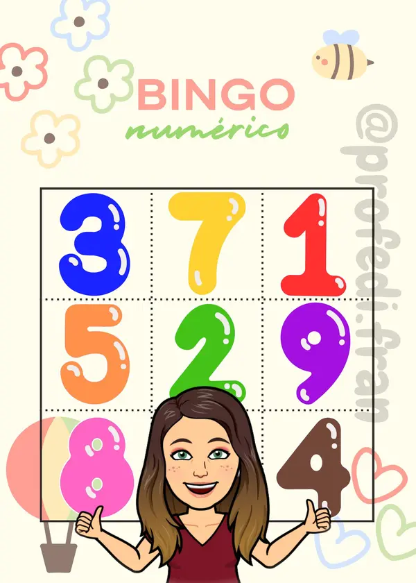 Bingo numérico (del1 al 9)