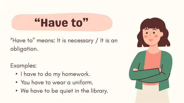 “Have to / Has to”