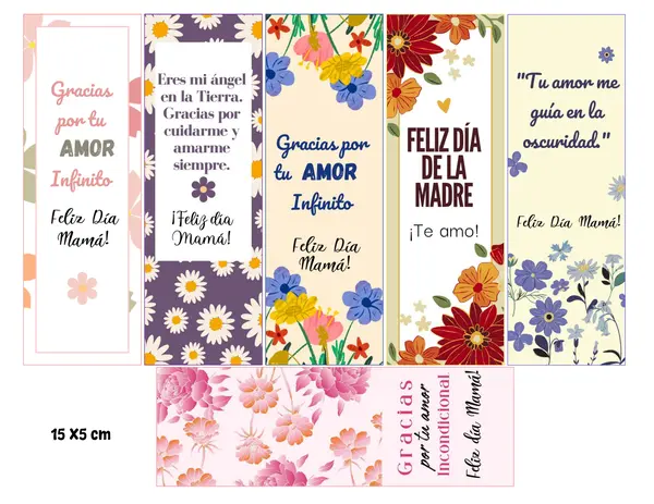 SEPARADORES RECUERDO DÍA DE LA MADRE