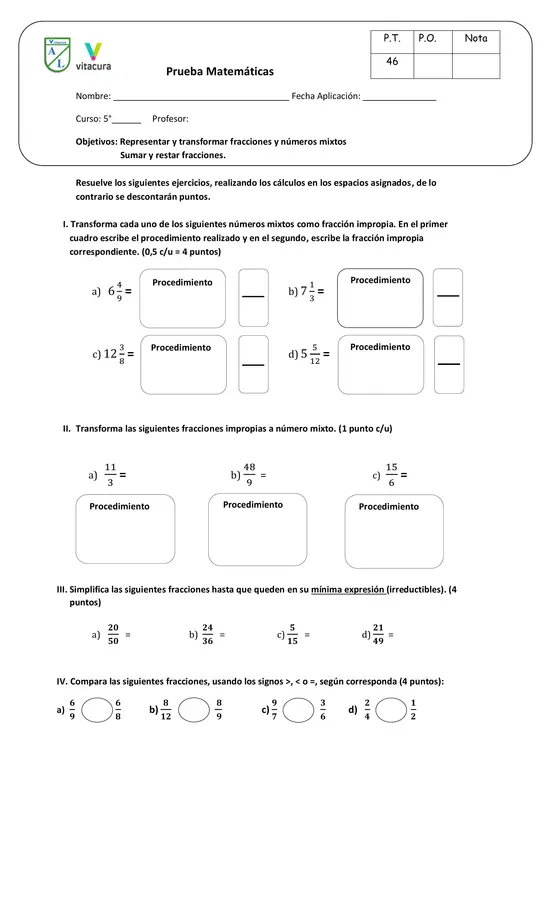 Prueba fracciones 