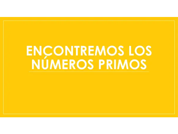 Los números primos