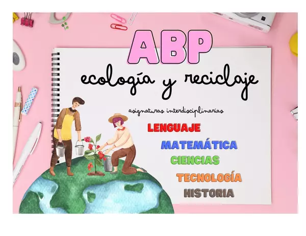 ABP anual de Huerto y Ecología editable en WORD e imprimible en PDF 