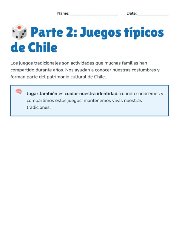 JUEGOS TIPICOS DE CHILE 