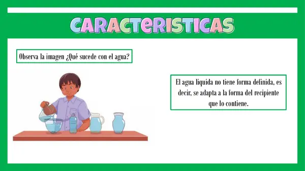 Características del agua