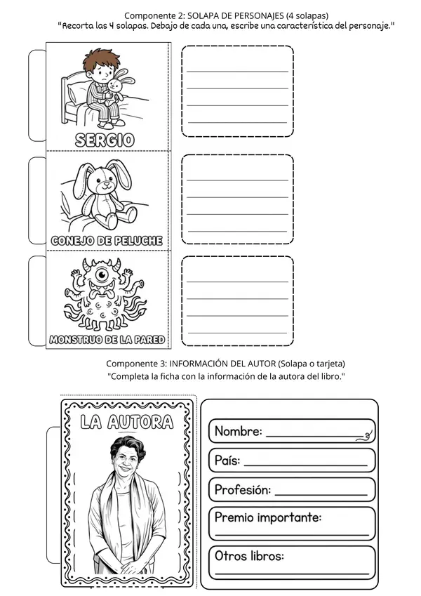 Lapbook "El domador de monstruos" - Plan Lector Creativo