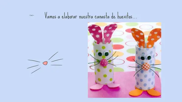 Paso a paso canasta de Pascua