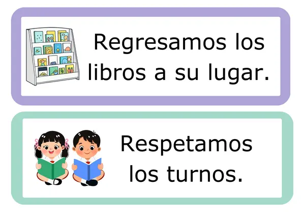 Normas biblioteca de aula