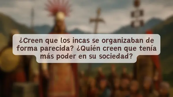 Organización política y social del Imperio Inca