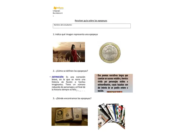 Guia sobre las epopeyas