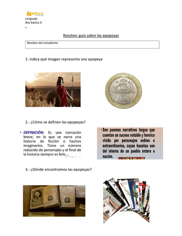 Guia sobre las epopeyas