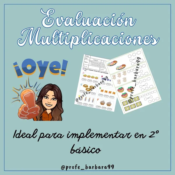 PRUEBA MATEMÁTICA MULTIPLICACIÓN