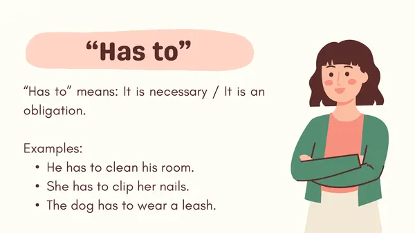 “Have to / Has to”