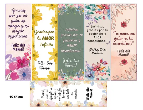 SEPARADORES RECUERDO DÍA DE LA MADRE