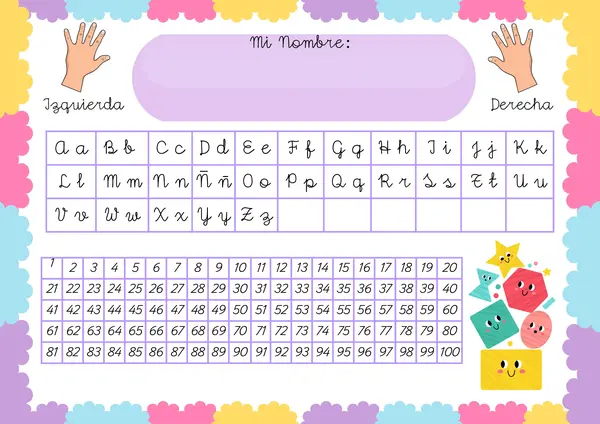 Etiquetas para mesas escolares 