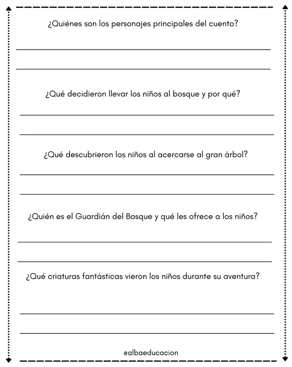 comprensión lectora (a través de cuentos )