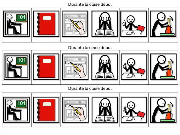 Rutina de clases.