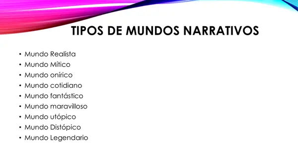 Clase de mundos narrativos