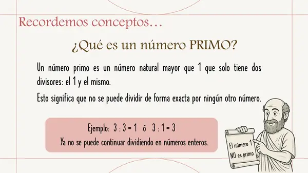 Números primos y factorización